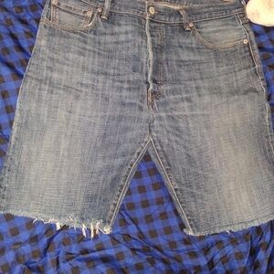 Levi's Blue Denim Jean Shorts